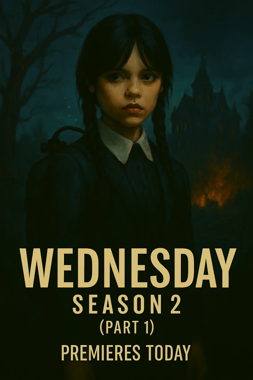 Wednesday Season 2 (Part 1) Premieres Today – Jenna Ortega Returns in Darker, Deeper Mysteries