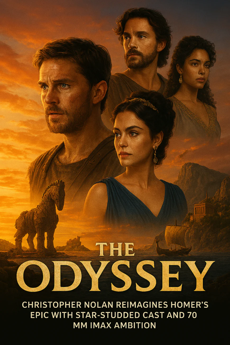 The Odyssey: Christopher Nolan Reimagines Homer’s Epic with Star-Studded Cast and 70 mm IMAX Ambition